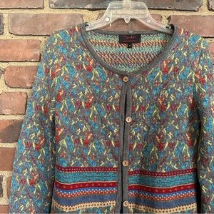 Tey-Art Jocelyn alpaca sweater Peru size small -34 Chest -24” long